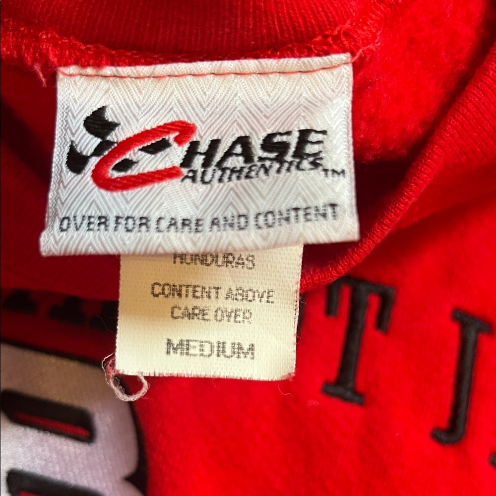 Dale Earnhardt Jr Budweiser #8 Red Racing Sweatshirt - Picture 4 of 6